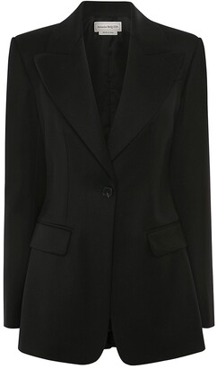 Clean Tailored Corset Buttoned Blazer Jacket
