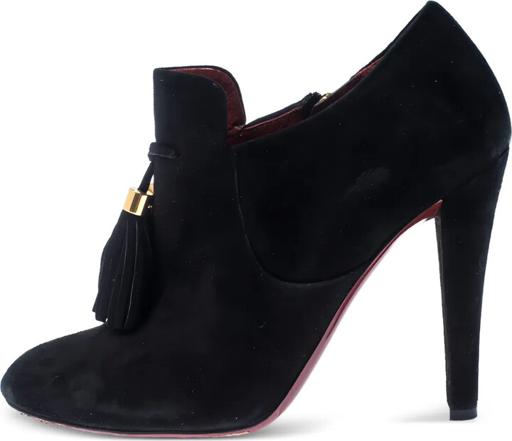 Gucci Pre-Owned 105mm Suede Ankle Boots