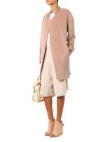 Thumbnail for your product : Rebecca Taylor Chain-embellished wool-blend coat