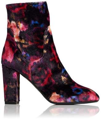LK Bennett Pellino Floral Velvet Ankle Boots