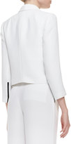 Thumbnail for your product : Alice + Olivia Ettie Cropped Boxy Crepe Blazer