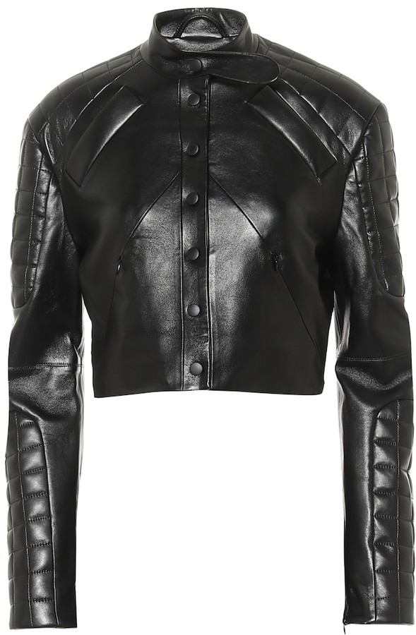 MATÉRIEL Faux leather biker jacket - ShopStyle