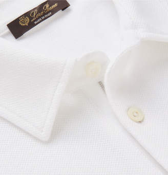Loro Piana Slim-Fit Contrast-Tipped Stretch-Cotton PiquÃ© Polo Shirt