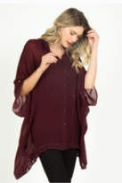 Thumbnail for your product : Monoreno Poncho Chiffon Top