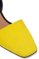 Thumbnail for your product : Neous Sarco Suede And Leather Slingback Pumps - Yellow