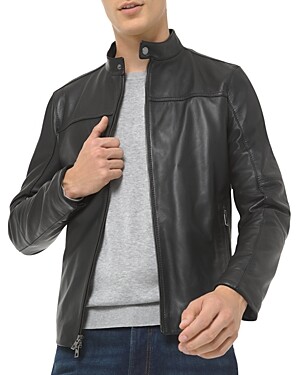 Michael Kors Men's Leather & Suede Jackets | ShopStyle