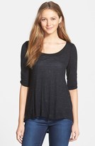 Thumbnail for your product : Olivia Moon Space Dye High/Low Blouse
