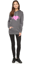 Thumbnail for your product : Rodarte Rohearte Hoodie with Pink Heart
