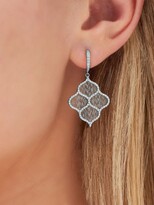Thumbnail for your product : Boghossian 18kt white gold Titanium Fiber rain diamond drop earrings