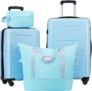 HOME FREE HOMES SP LLC 2 Piece Luggage Set With Bags Expanable Spinner Wheels ABS Lightweight Suitcase With TSA Lock