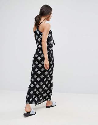 ASOS Maternity Mono Print Maxi Dress