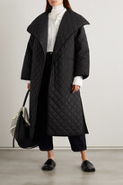 Thumbnail for your product : Totême Signature Oversized Quilted Recycled Shell Coat - Black - x small