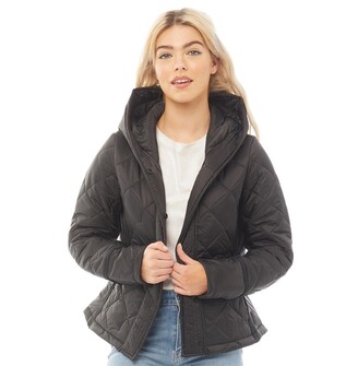 Hunter Womens Refined Insulated Quilted Jacket Black