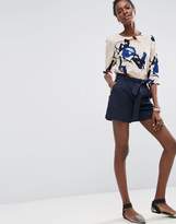 Thumbnail for your product : ASOS Belted Linen Shorts