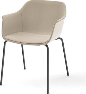 Resol Shape Upholstered Patio Dining Armchair