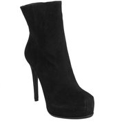 Thumbnail for your product : Pour La Victoire black suede 'Bardot' platform ankle boots