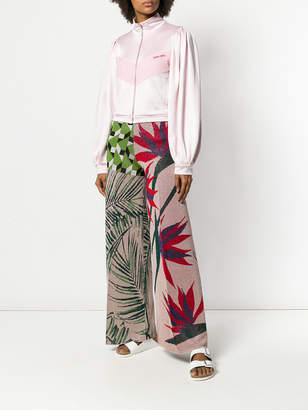 Circus Hotel contrast panel palazzo trousers