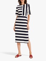 Thumbnail for your product : Phase Eight Maryanne Stripe Ponte Dress, Navy/Ivory