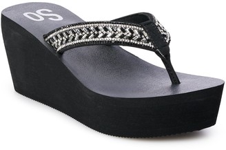kohls womens black sandals