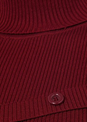 Phase Eight Mara Button Detail Ribbed Knit Dress