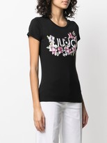Thumbnail for your product : Liu Jo floral-print logo T-shirt