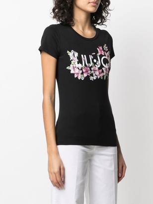 Liu Jo floral-print logo T-shirt