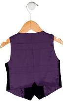 Thumbnail for your product : Little Marc Jacobs Boys' Velvet Button-Up Vest purple Boys' Velvet Button-Up Vest