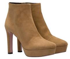 prada suede platform booties