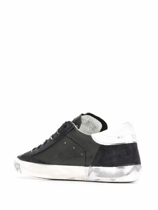 Philippe Model Womens Black Leather Sneakers