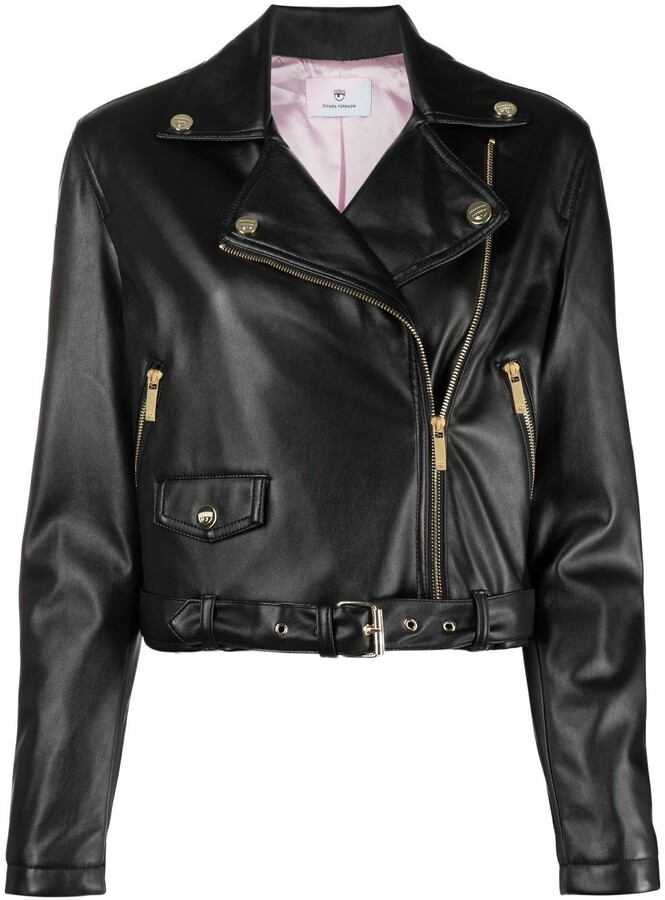 Black Leather Jacket Gold Hardware | ShopStyle