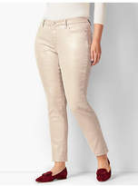 Thumbnail for your product : Talbots Silver Foil Slim Ankle Jeans