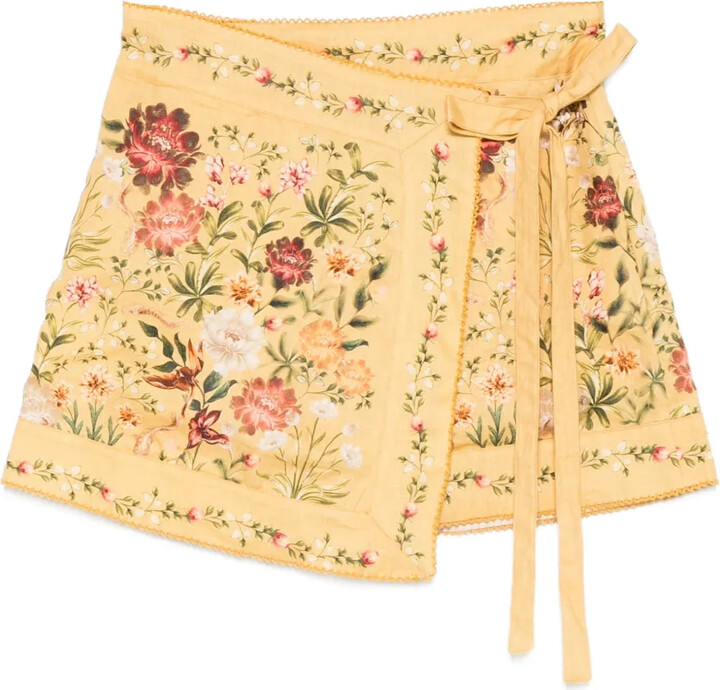 Agua by Agua Bendita Luna Paramo floral tie skirt