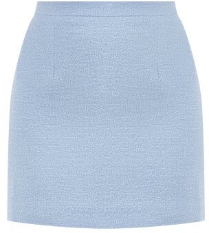 light blue wool skirt