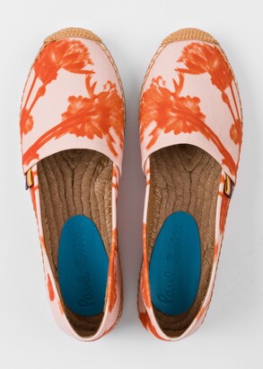 Paul Smith Women's Pink 'Screen Floral' Canvas 'Sunny' Espadrilles