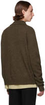 Thumbnail for your product : Lemaire Brown Knitted Military Shirt Jacket