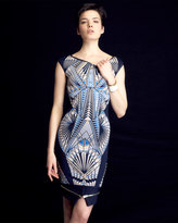 Thumbnail for your product : Herve Leger Tabae Jacquard-Print Formfitting Dress