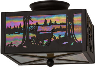 Meyda Lighting 2 - Light 14.5'' Unique/Statement Square Flush Mount