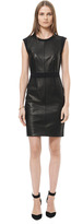 Thumbnail for your product : Rebecca Taylor Leather Paneled Sheath