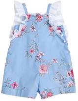 Thumbnail for your product : Simonetta Floral Printed Cotton Poplin Romper