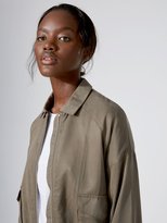 Thumbnail for your product : Frank and Oak Lightweight Tencel Coach Jacket in Olive
