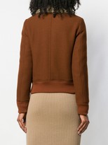 Thumbnail for your product : AMI Paris Zipped Jacket With Shearling Collar