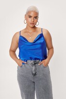 Thumbnail for your product : Nasty Gal Womens Plus Size Cowl Neck Satin Cami Top