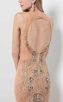 Thumbnail for your product : Terani Couture Luxury Beaded Open-back Trumpet Gown 1712P2637.
