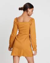 Thumbnail for your product : Missguided Long Sleeve Ruffle Button Down Shift Dress