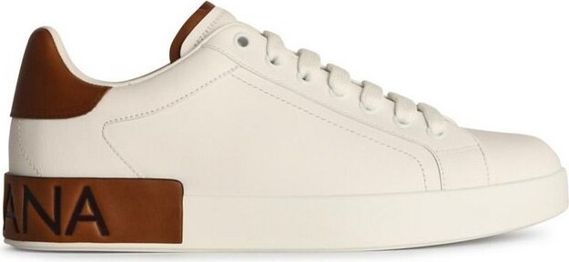 Dolce & Gabbana Portofino Logo Debossed Sneakers