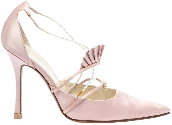 pink dior heels