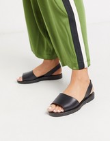 Thumbnail for your product : ASOS DESIGN Finale jelly flat sandals in black