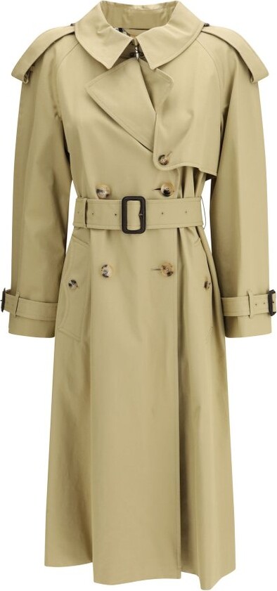 Burberry Long Gabardine Fitzrovia Trench Coat