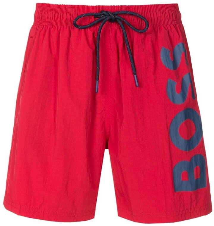 HUGO BOSS Men's Red Swimwear | ShopStyle