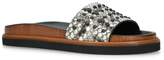Thumbnail for your product : Tod's Studded Leather Slides